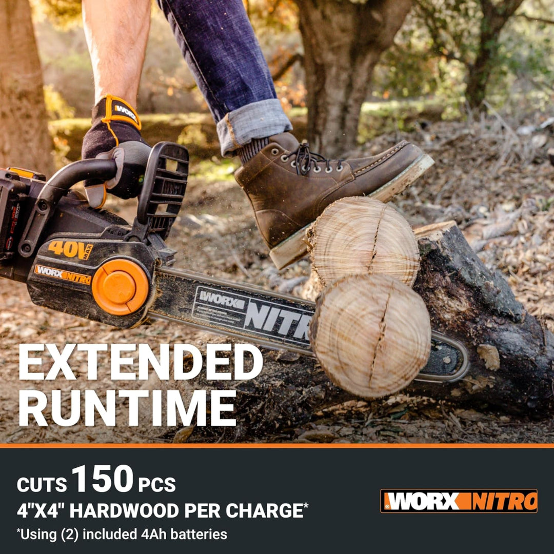 Worx WG385 Cordless 40V Nitro Power Share 16" Chainsaw