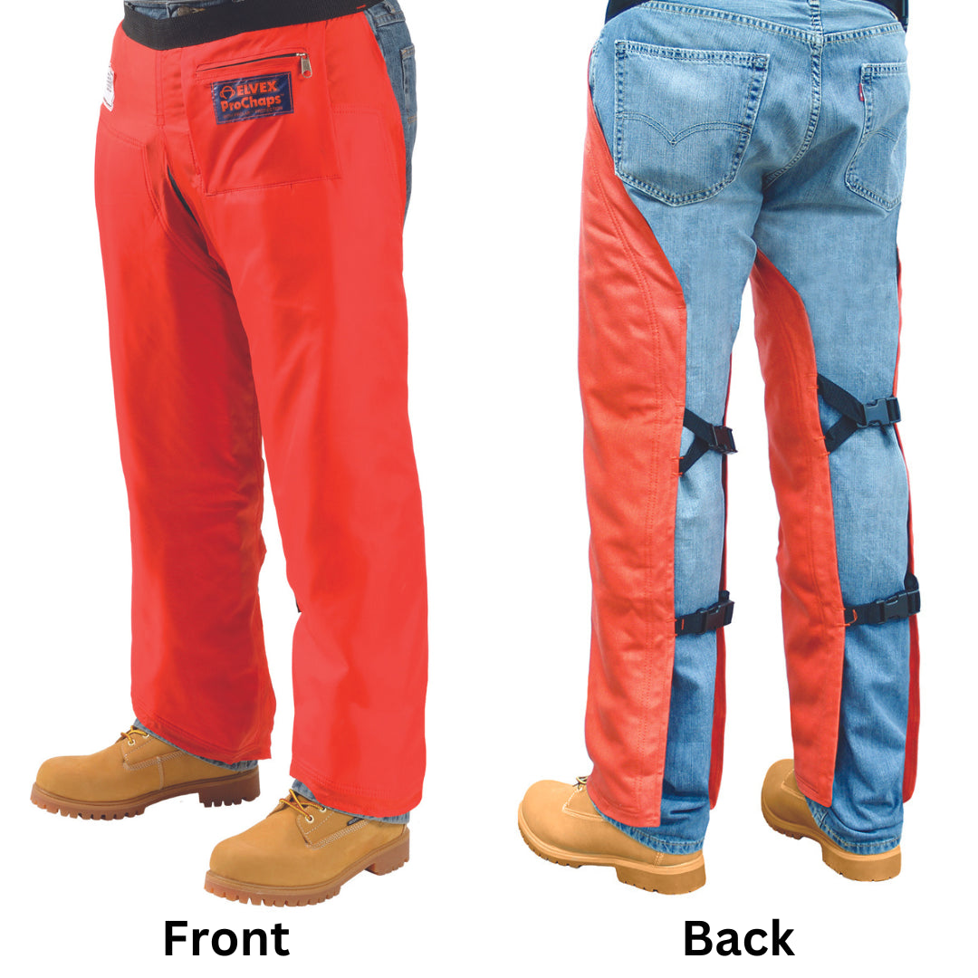 Delta Plus JE-9036 Safety Orange ProChaps, 420 Denier, Water Resistant, 36"