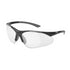 Delta Plus RX-500C-1.0 Black Safety Glasses w/ Full Clear Lens Magnifier, +1.0 DS