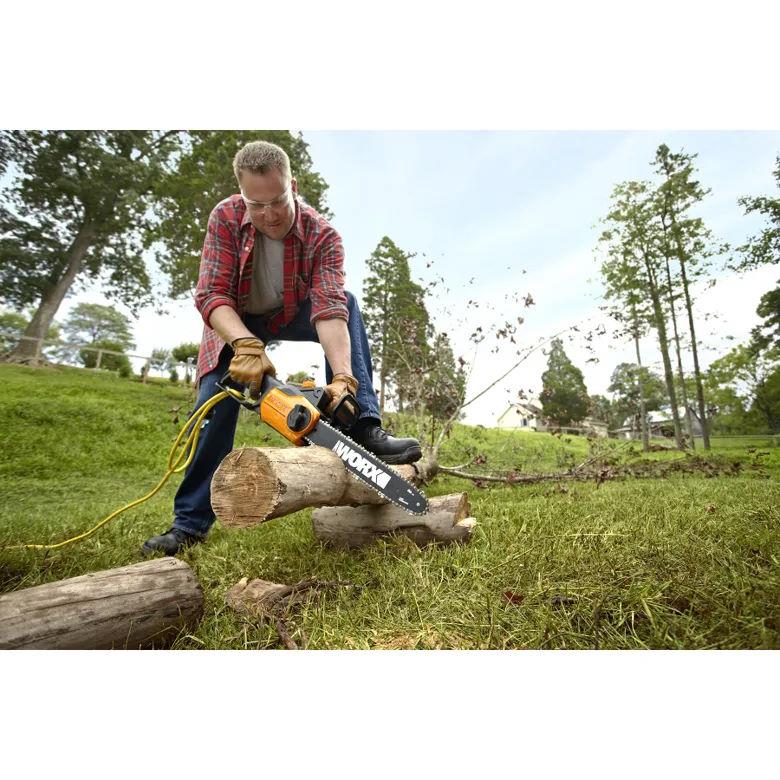 Worx WG305 Corded 8 Amp Electric 14" Chainsaw