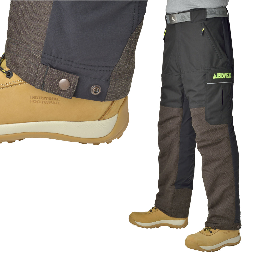 Delta Plus WELJEAP1M32 ArborPants, 420 Denier, Water Resistant, Black, Medium, 29"-35" x 32"