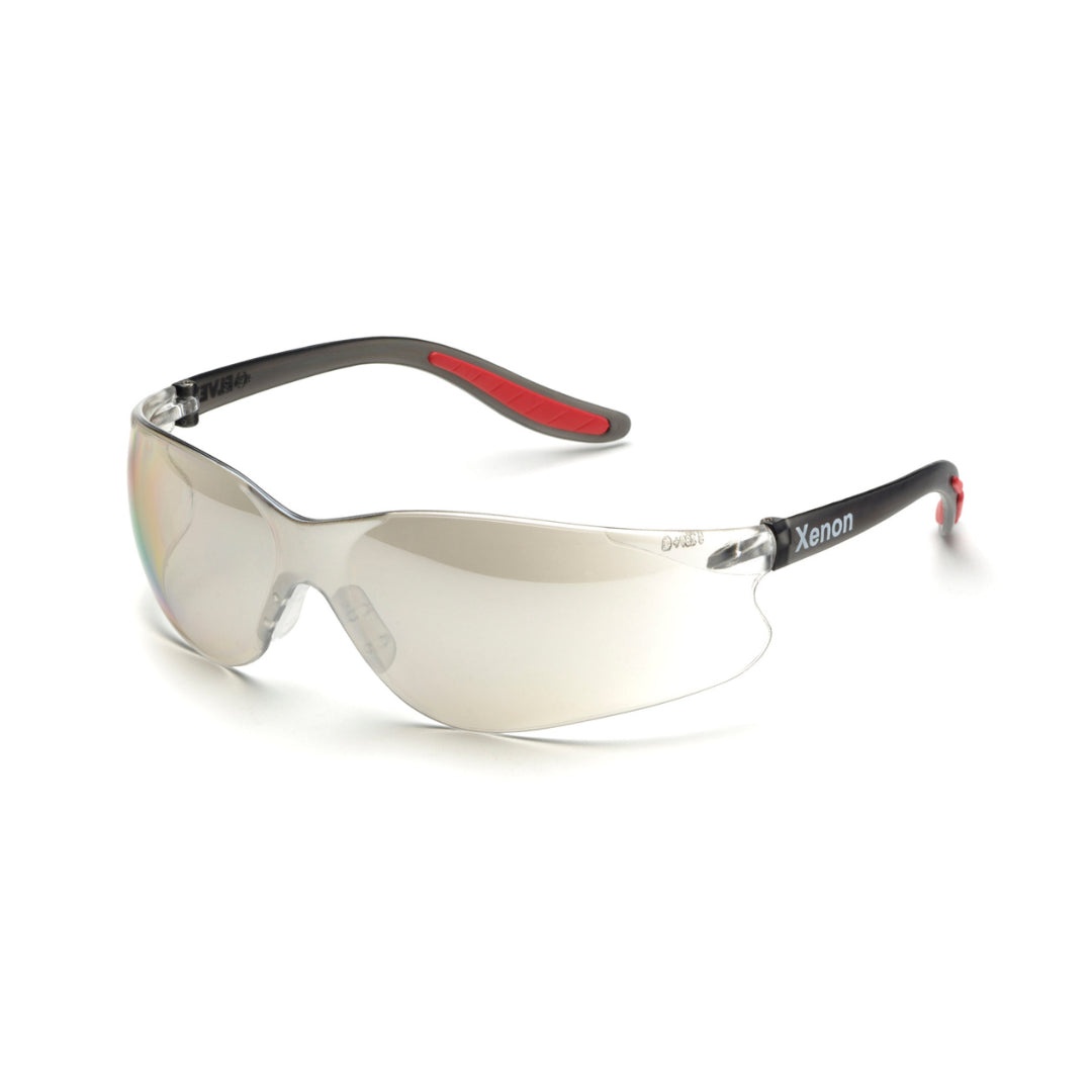 Delta Plus SG-14-I\O Xenon Black/Red Safety Glasses w/ Indoor/Outdoor Lens