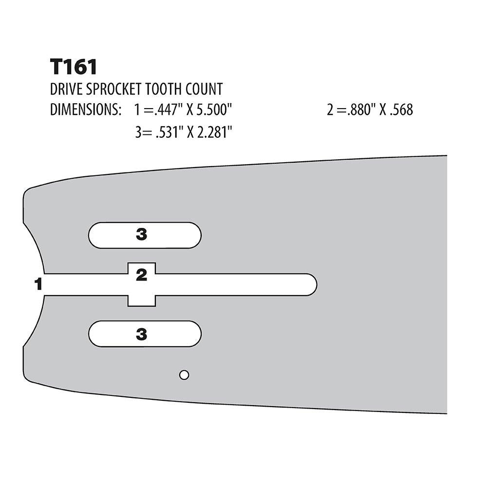 Oregon 281SNCT161 Harvester 28" Guide Bar, 3/4" Pitch, .122" Gauge