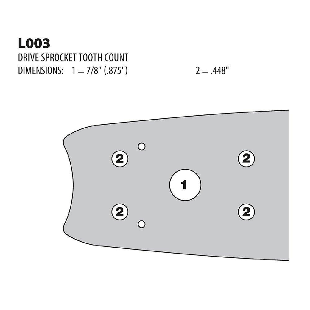 Oregon 752RHFL003 Harvester 75cm Guide Bar, .404" Pitch, .080" Gauge