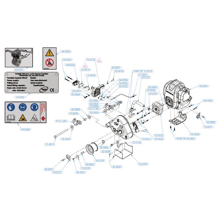 Portable Winch 41-0021 Throttle Cable Assembly