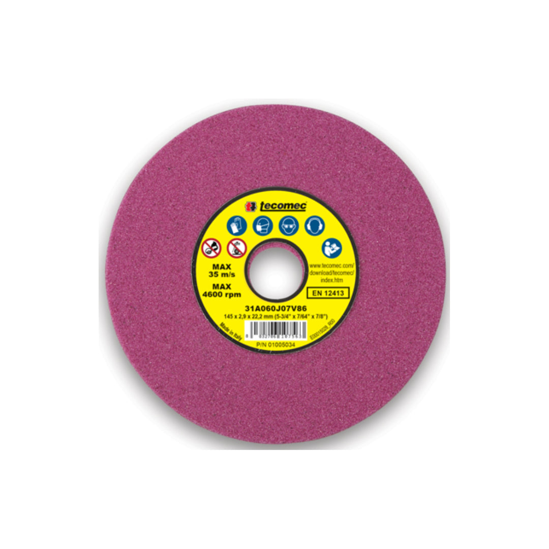 Tecomec 01005000 Pink Grinding Wheel, 5-3/4" x 5/16"