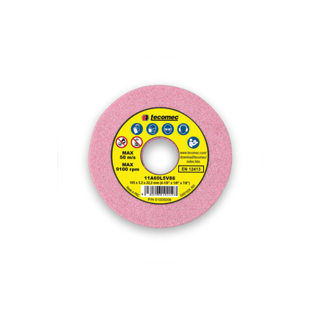 Tecomec 01005006 Grinding Wheel, 4-1/8" x 1/8"