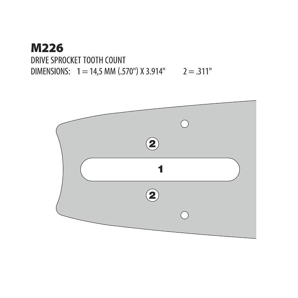 Oregon 732HSFM226 Harvester 73cm Guide Bar, .404" Pitch, .080" Gauge