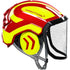 Pfanner PROTOS-RY Protos Helmet, Red/Yellow